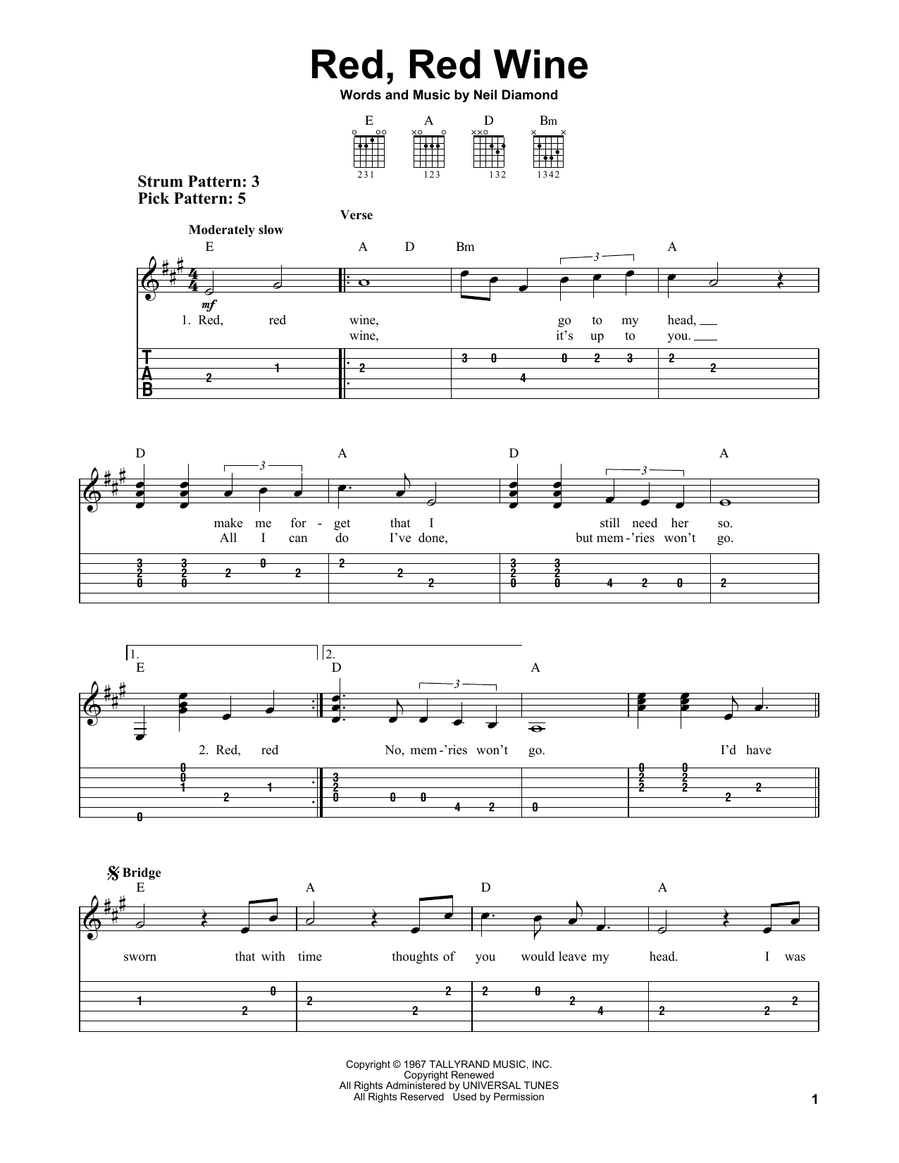 Red Red Wine – A Beginner’s Guide To Playing The Guitar