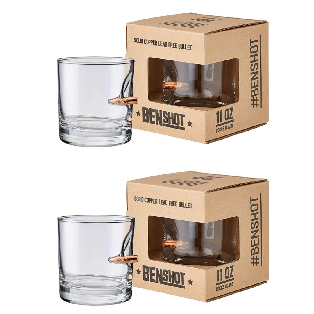 Original BenShot Bullet Glass with Real 0.308 Bullet