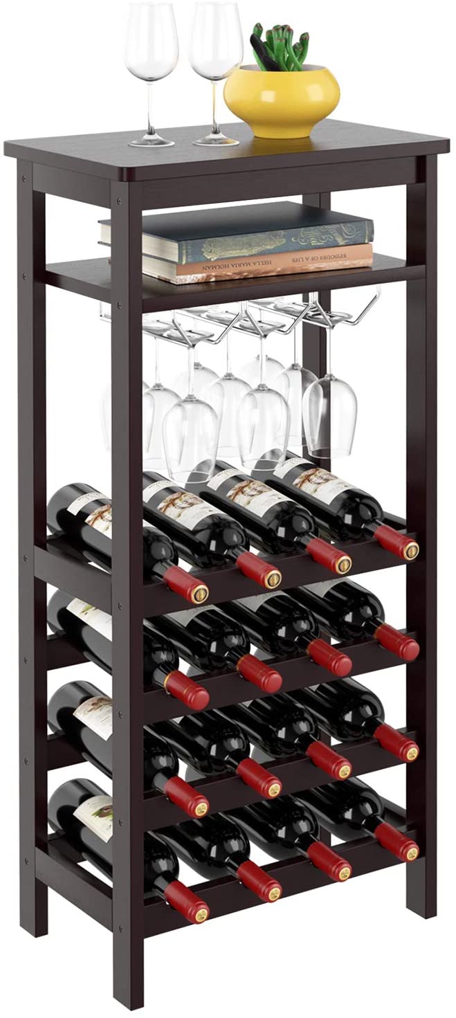 Homfa Bamboo Wine Rack