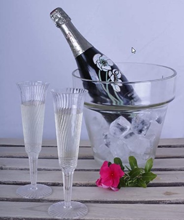 Mirus Plastic Champagne Flutes